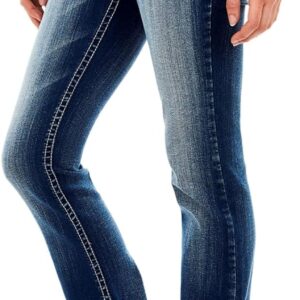 Luscious Curvy Bootcut Jeans for Women, Mid-Rise Insta Stretch Denim, Size-Inclusive Juniors Jeans