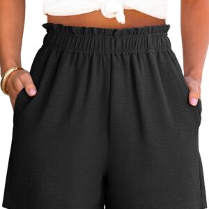 Shorts for Women,Dressy Casual Elastic High Waisted,Comfy Lightweight Airy,Summer Shorts for Beach,Travel & Vacation